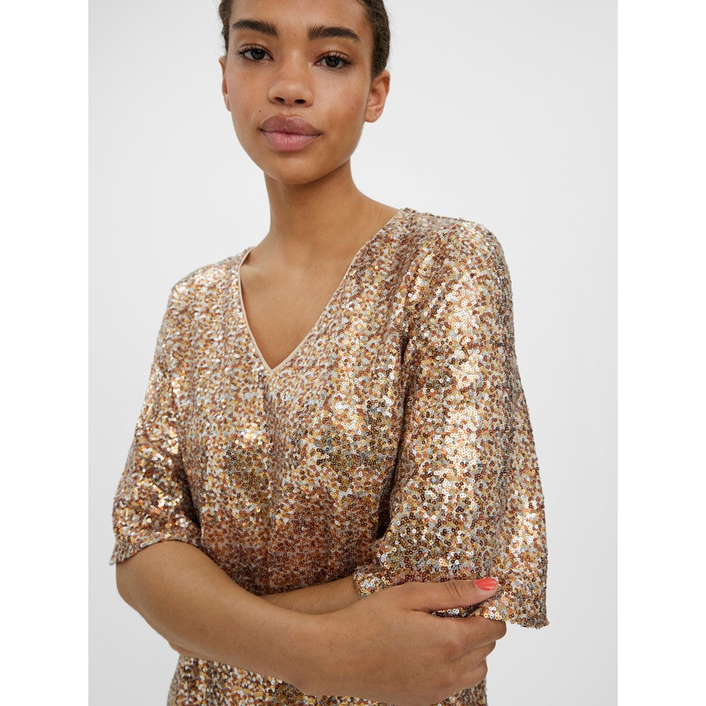 SEQUINED SHORT DRESS