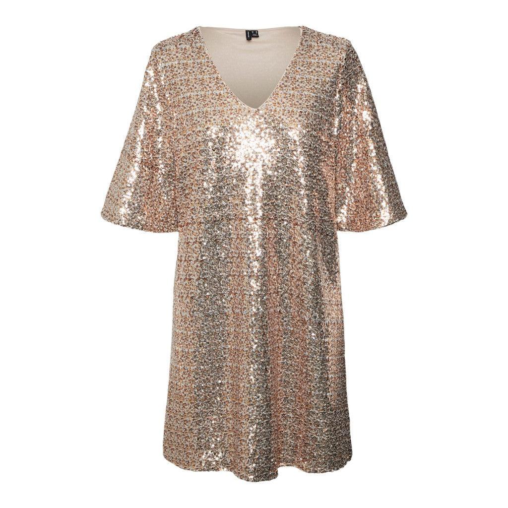 SEQUINED SHORT DRESS
