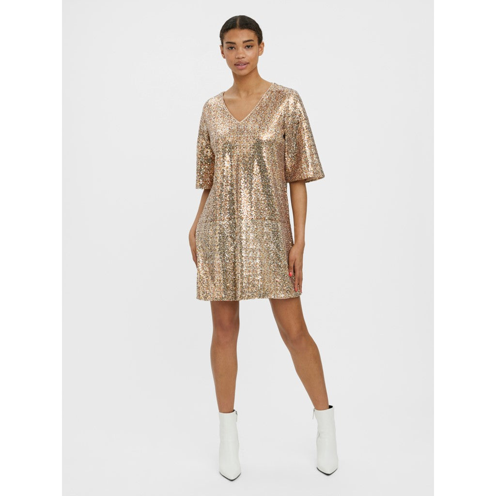 SEQUINED SHORT DRESS