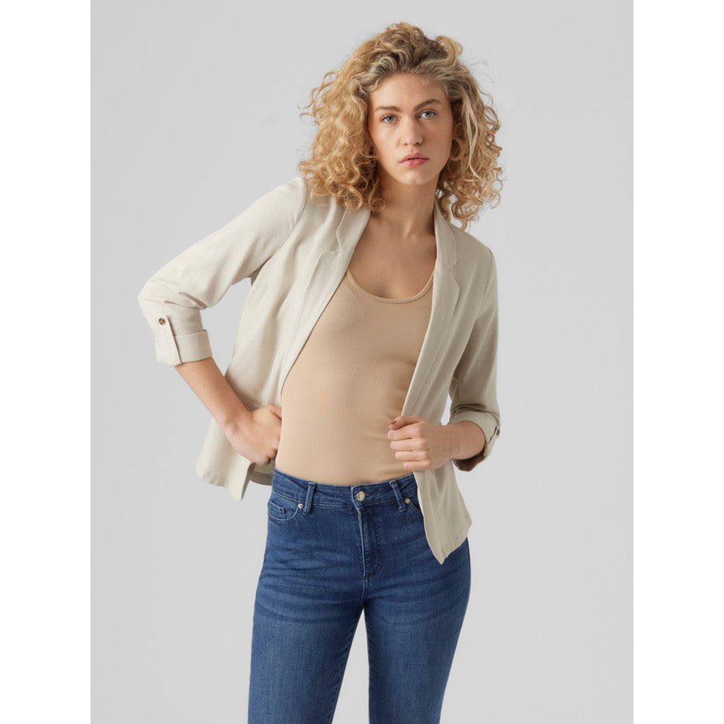 VMJESMILO 3/4 LOOSE BLAZER WVN GA NOOS