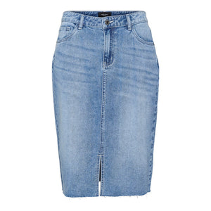 AMELIA HIGH RISE DENIM SKIRT