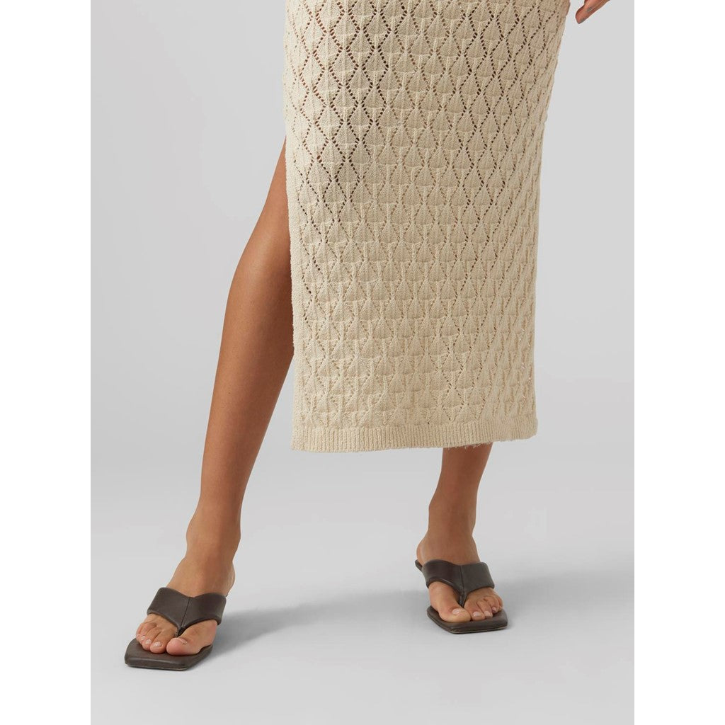 SLEEVELESS CROCHET 7/8 DRESS