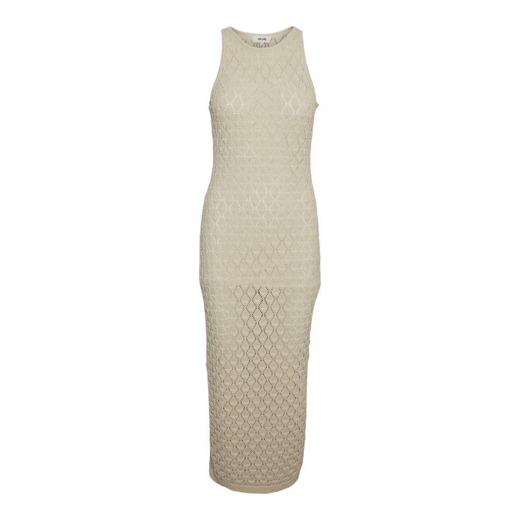 SLEEVELESS CROCHET 7/8 DRESS