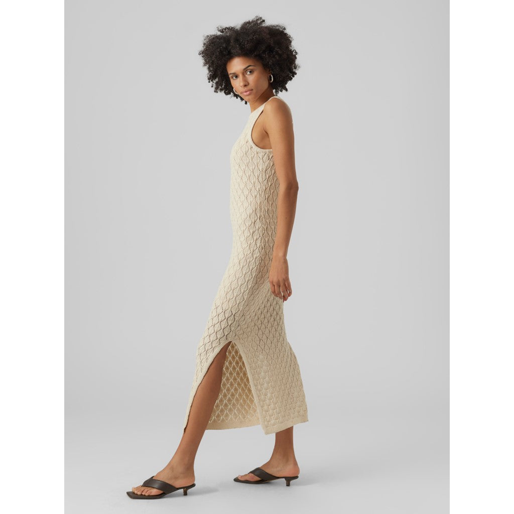 SLEEVELESS CROCHET 7/8 DRESS