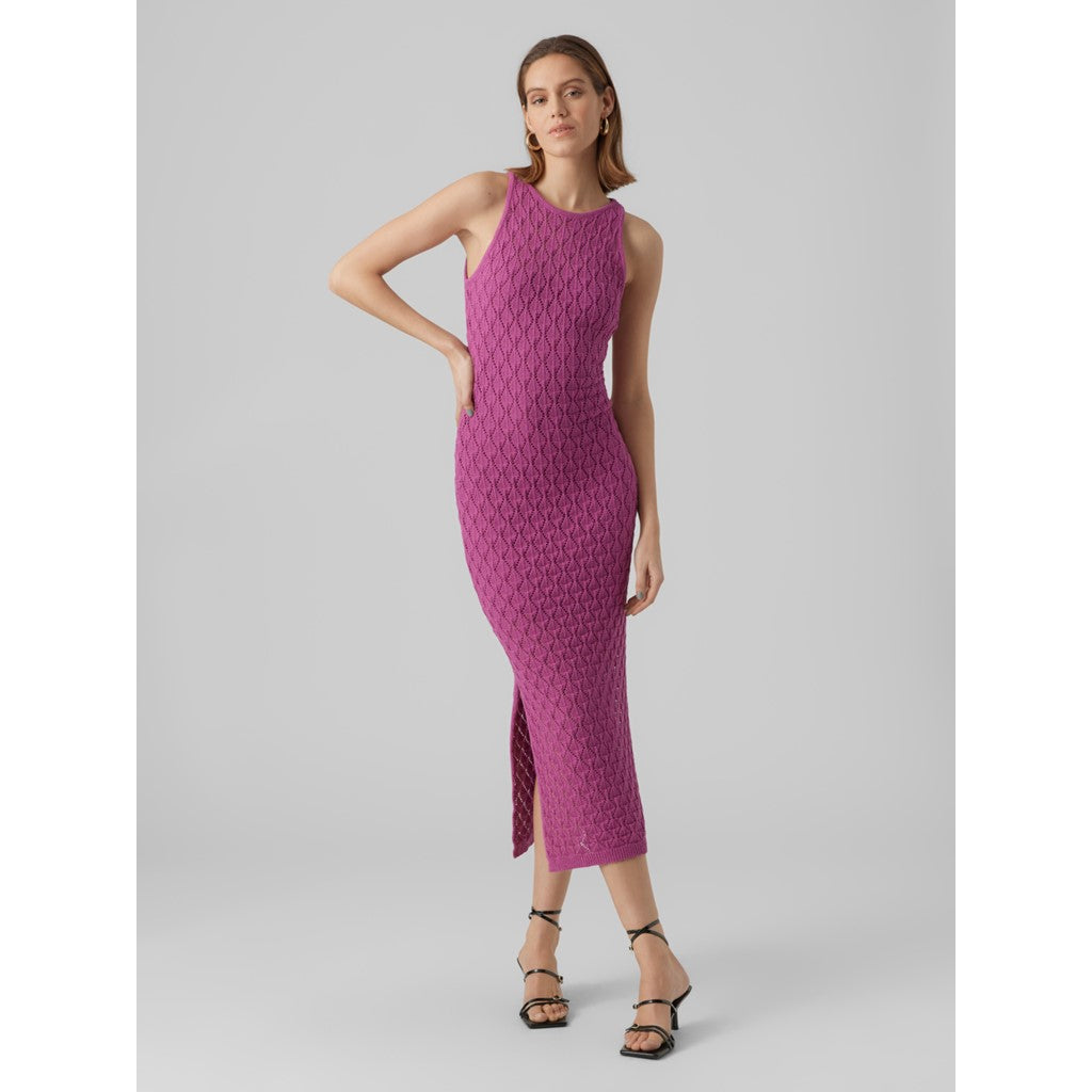 SLEEVELESS CROCHET 7/8 DRESS