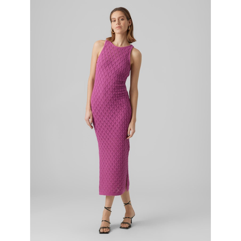 SLEEVELESS CROCHET 7/8 DRESS