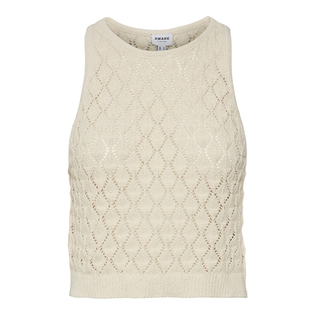 SLEEVELESS CROCHET TOP