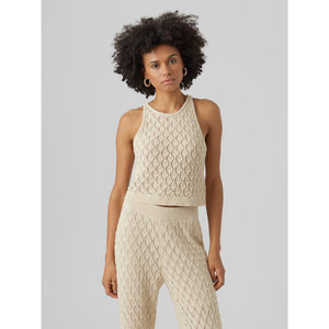 SLEEVELESS CROCHET TOP