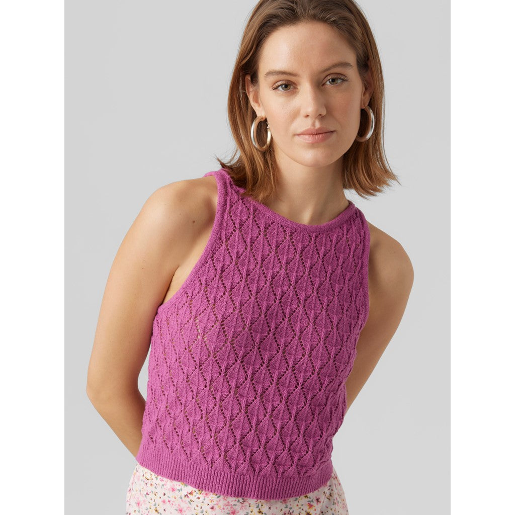 SLEEVELESS CROCHET TOP