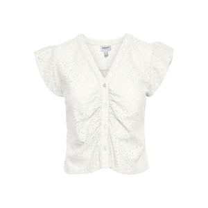 CAP SLEEVE V-NECK SHIRT