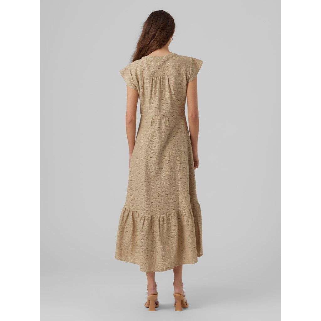 CAP SLEEVE V-NECK 7/8 DRESS