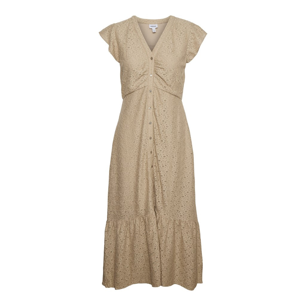 CAP SLEEVE V-NECK 7/8 DRESS