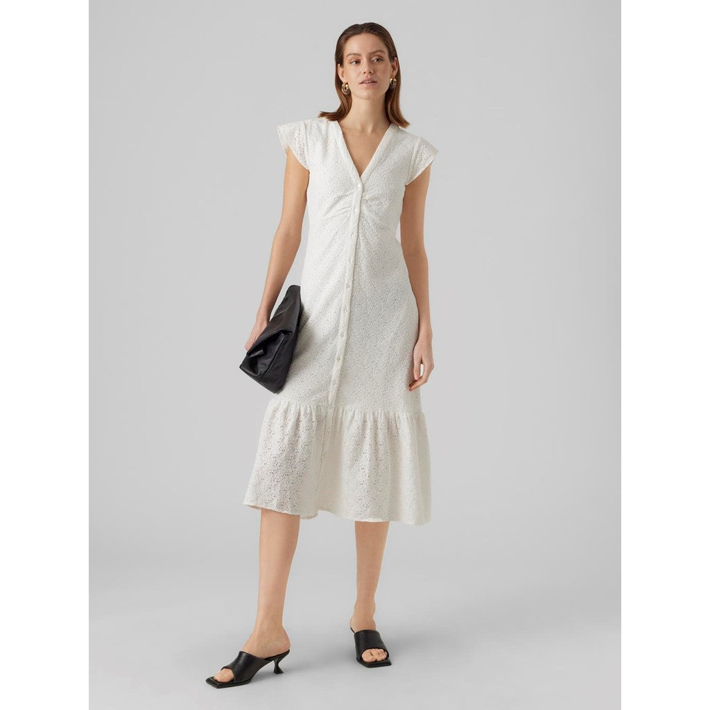 CAP SLEEVE V-NECK 7/8 DRESS