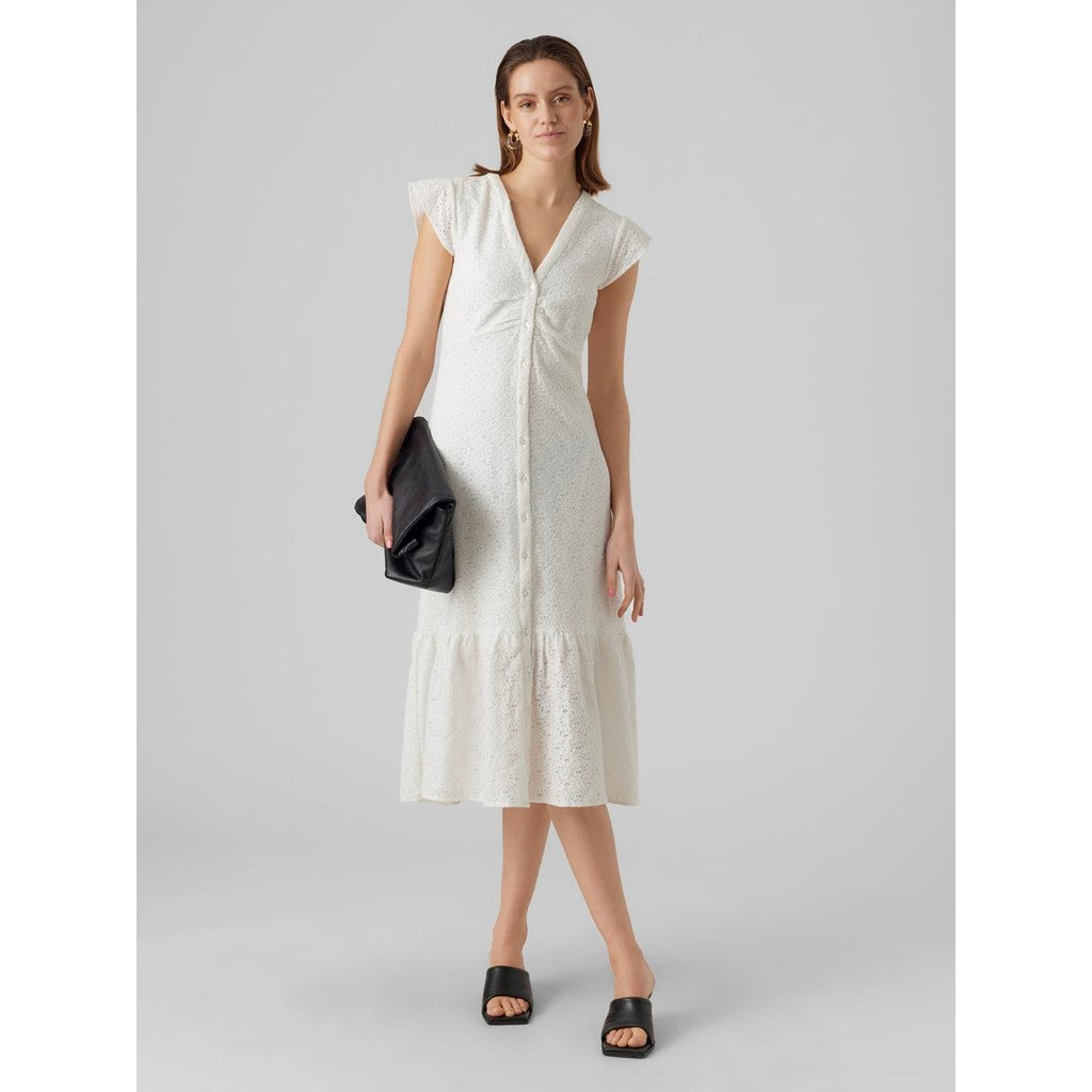 CAP SLEEVE V-NECK 7/8 DRESS