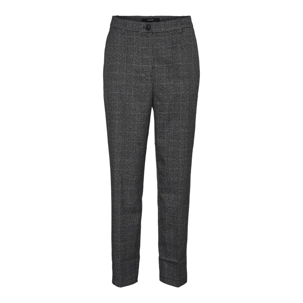 HIGH RISE TAPERED CHECK PANT