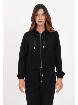 SATEEN STRING SWEATSHIRT