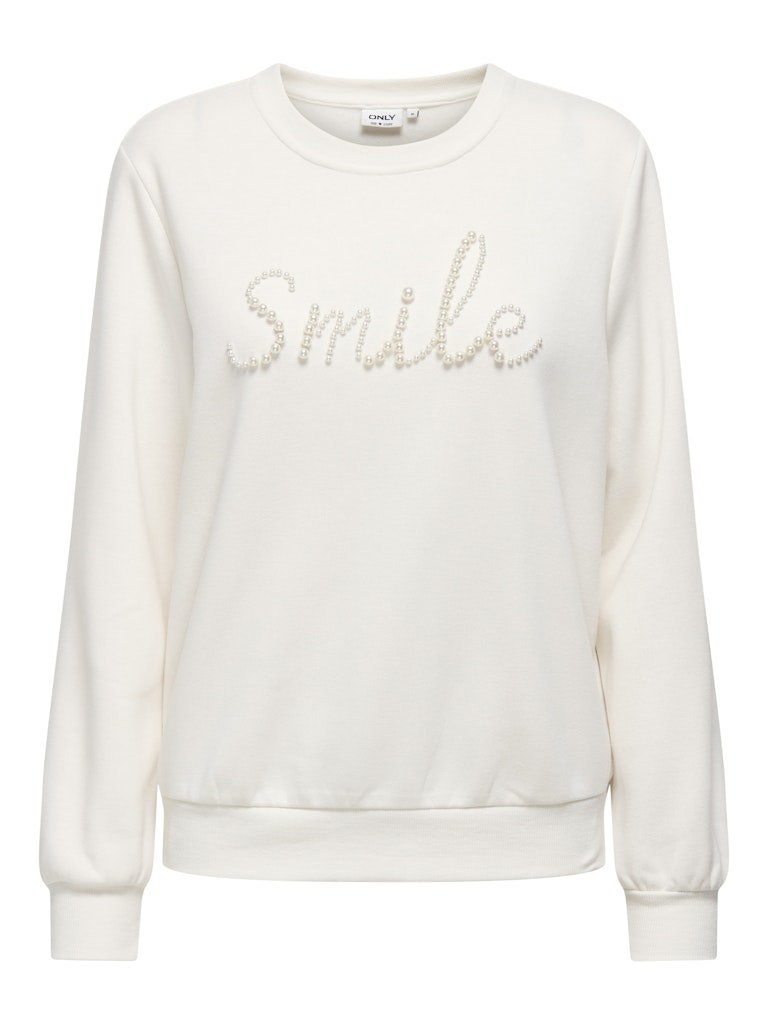 O-NECK PEARL SWEATSHIRT