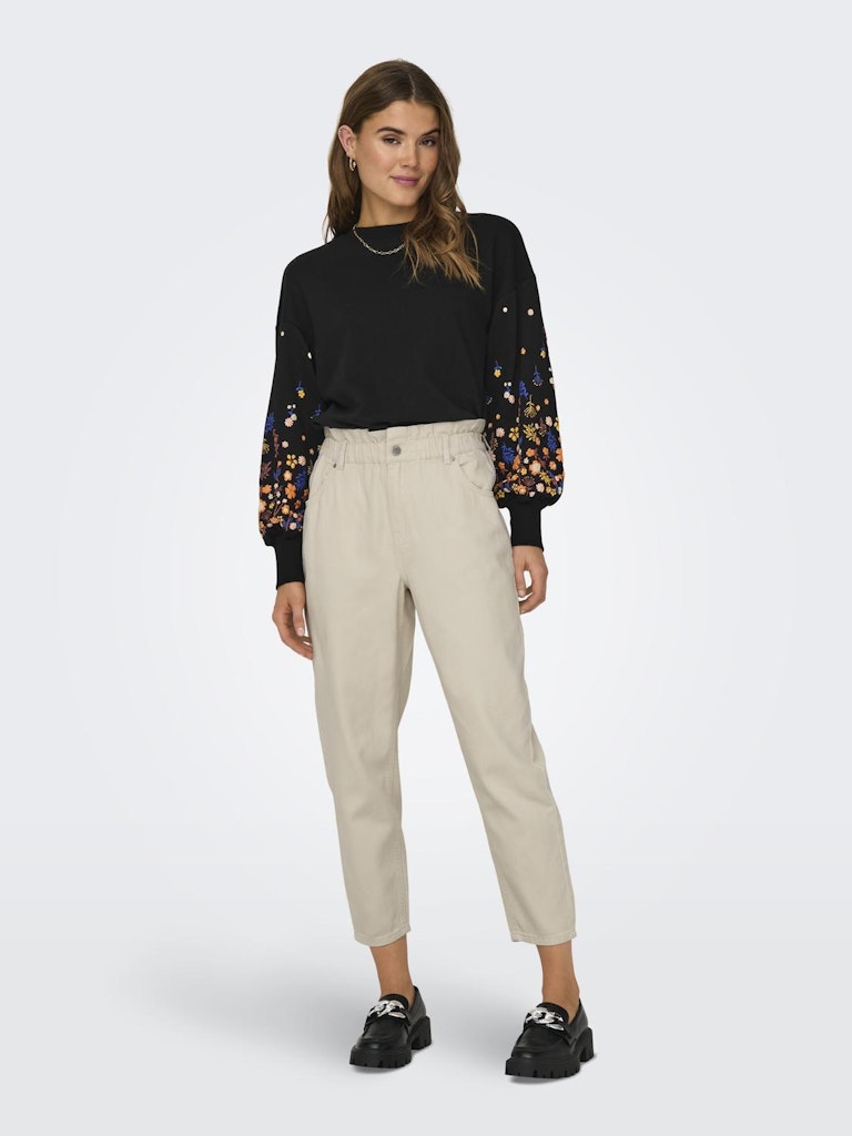 BROOKE O-NECK FLOWER SWEATSHIRT