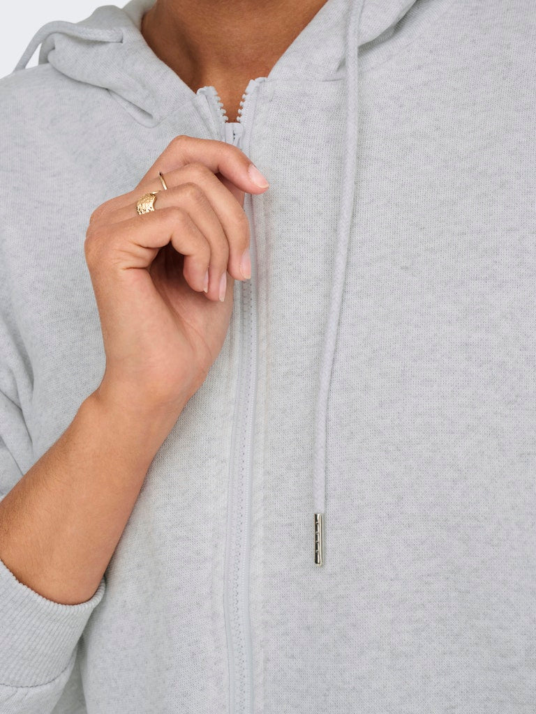 OVERSIZE ZIP HOOD SWEATSHIRT