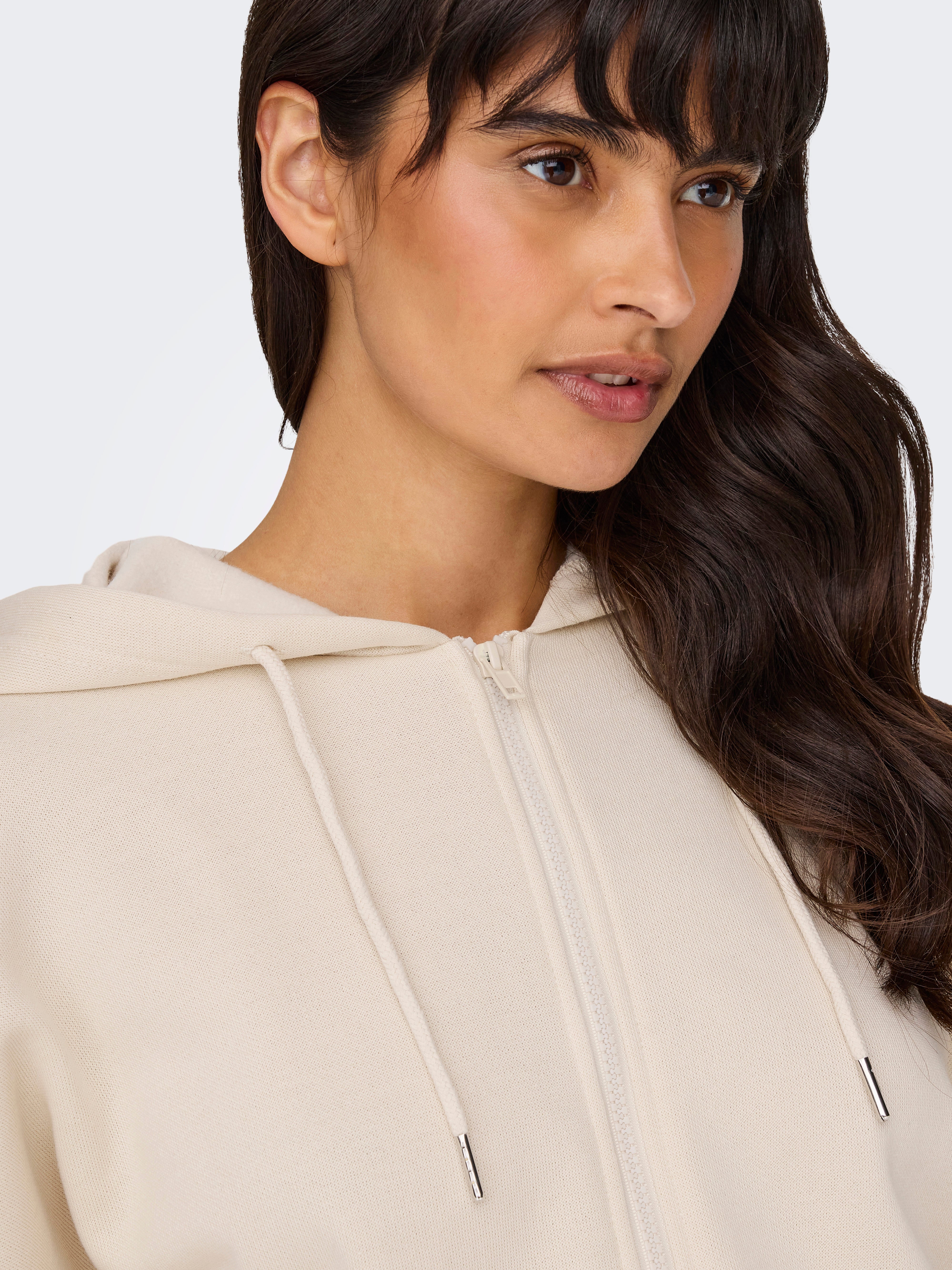 OVERSIZE ZIP HOOD SWEATSHIRT