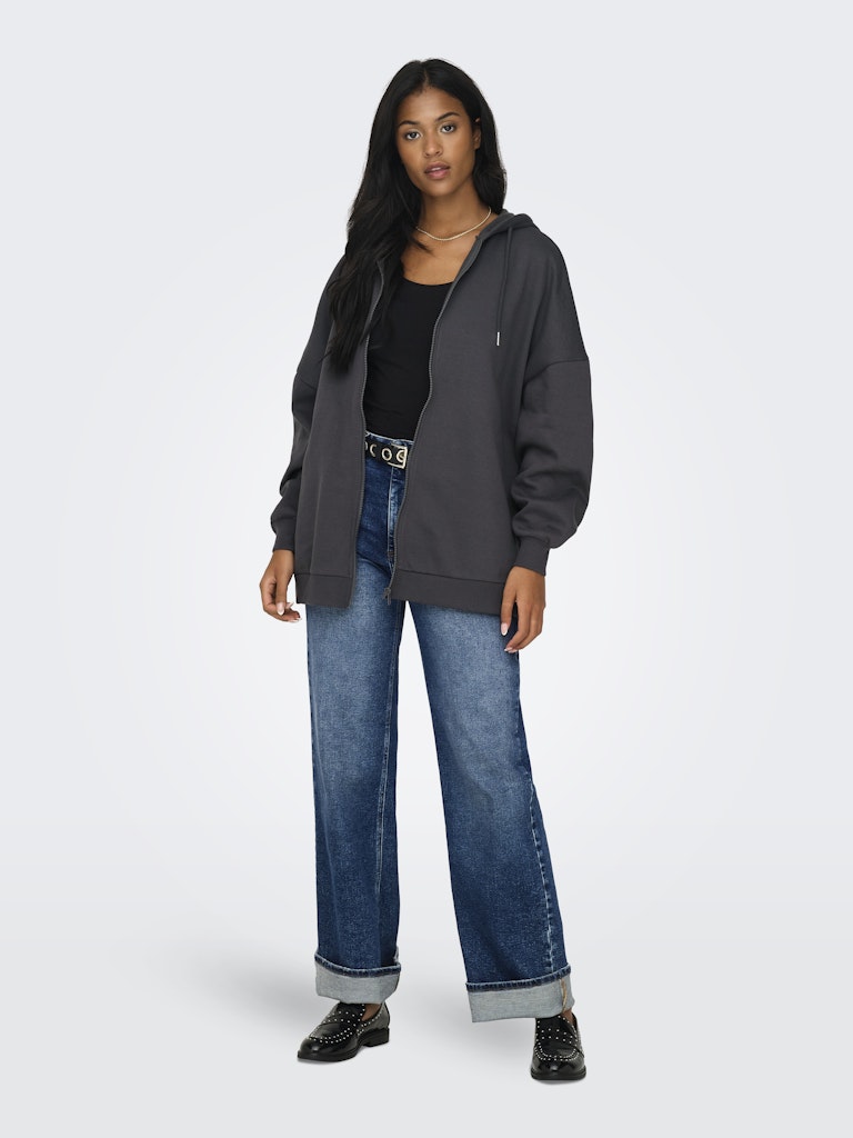 OVERSIZE ZIP HOOD SWEATSHIRT