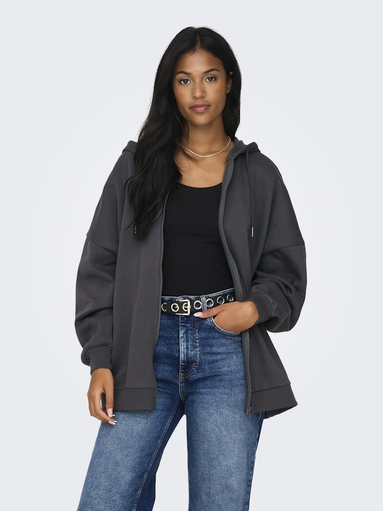 OVERSIZE ZIP HOOD SWEATSHIRT