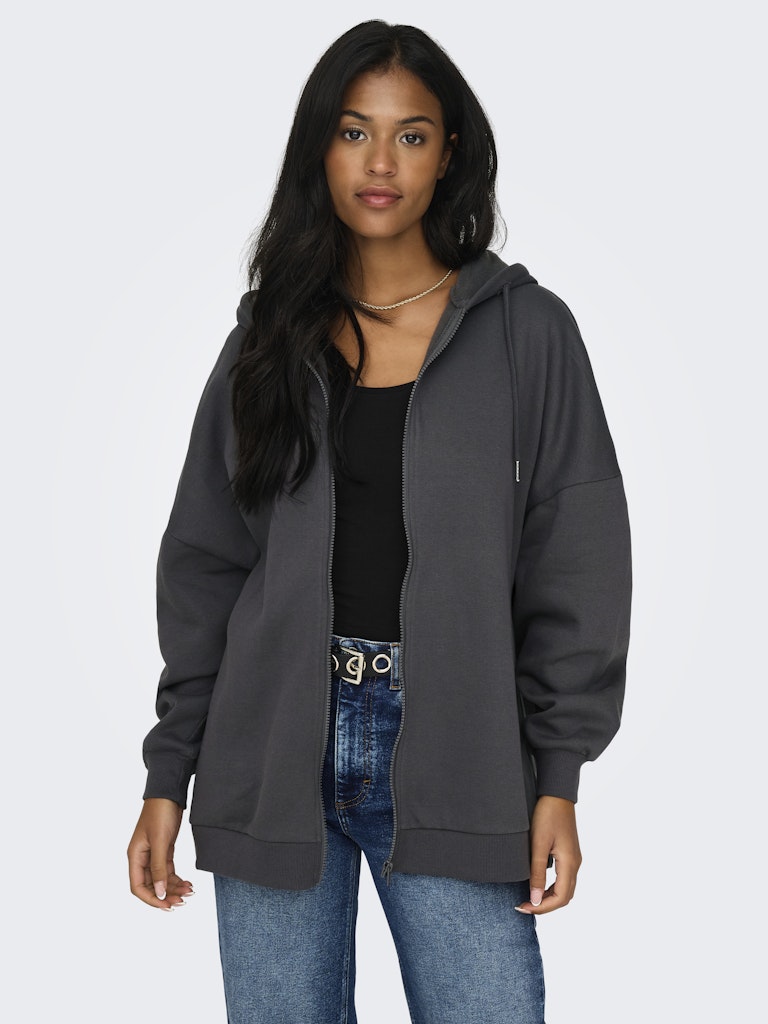 OVERSIZE ZIP HOOD SWEATSHIRT