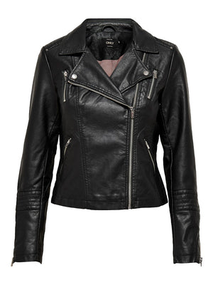 LEATHER BIKER JACKET