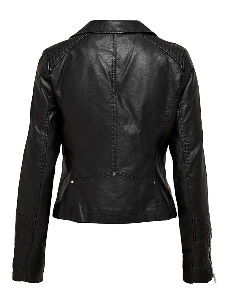 LEATHER BIKER JACKET