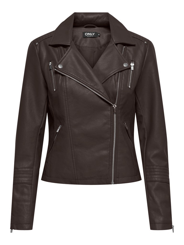 LEATHER BIKER JACKET