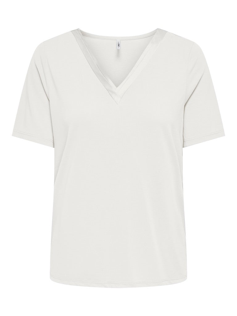 ONLFREE S/S SPLIT V-NECK TOP
