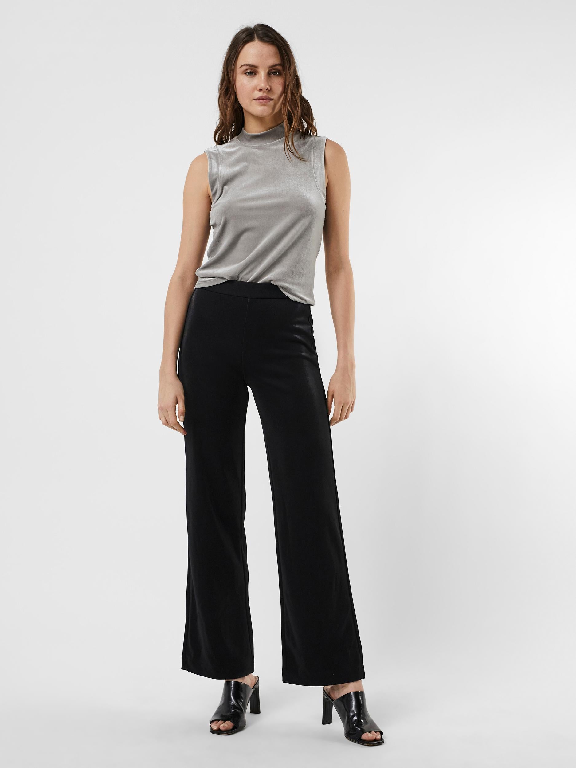 MID RISE STRAIGHT SHIMMER PANT