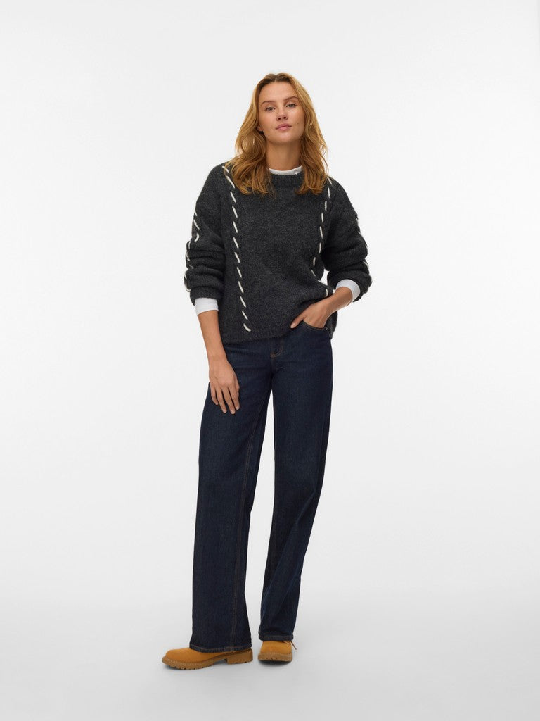 ILINA O-NECK HANDSTITCH PULLOVER