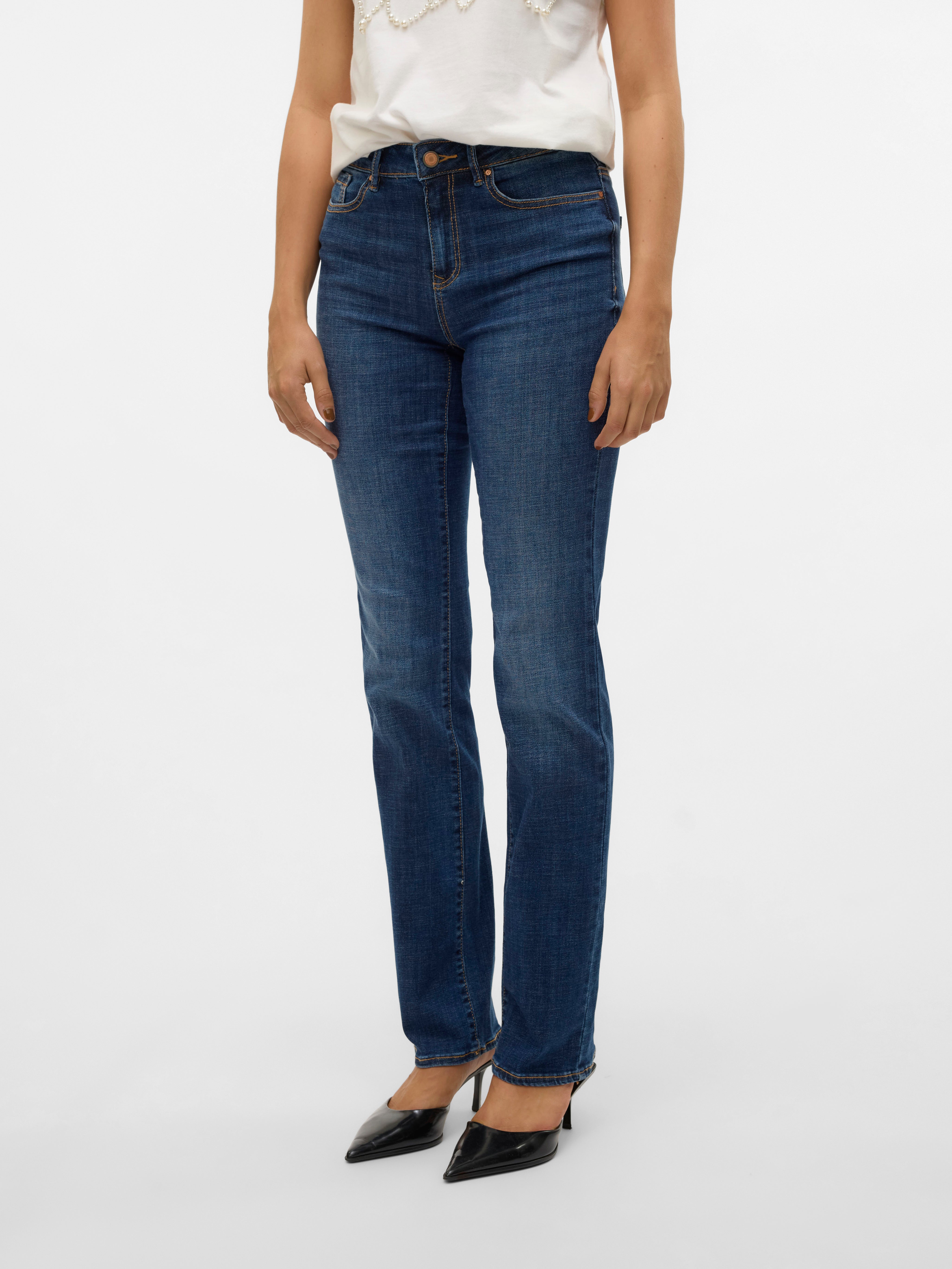 MID RISE STRAIGHT JEANS