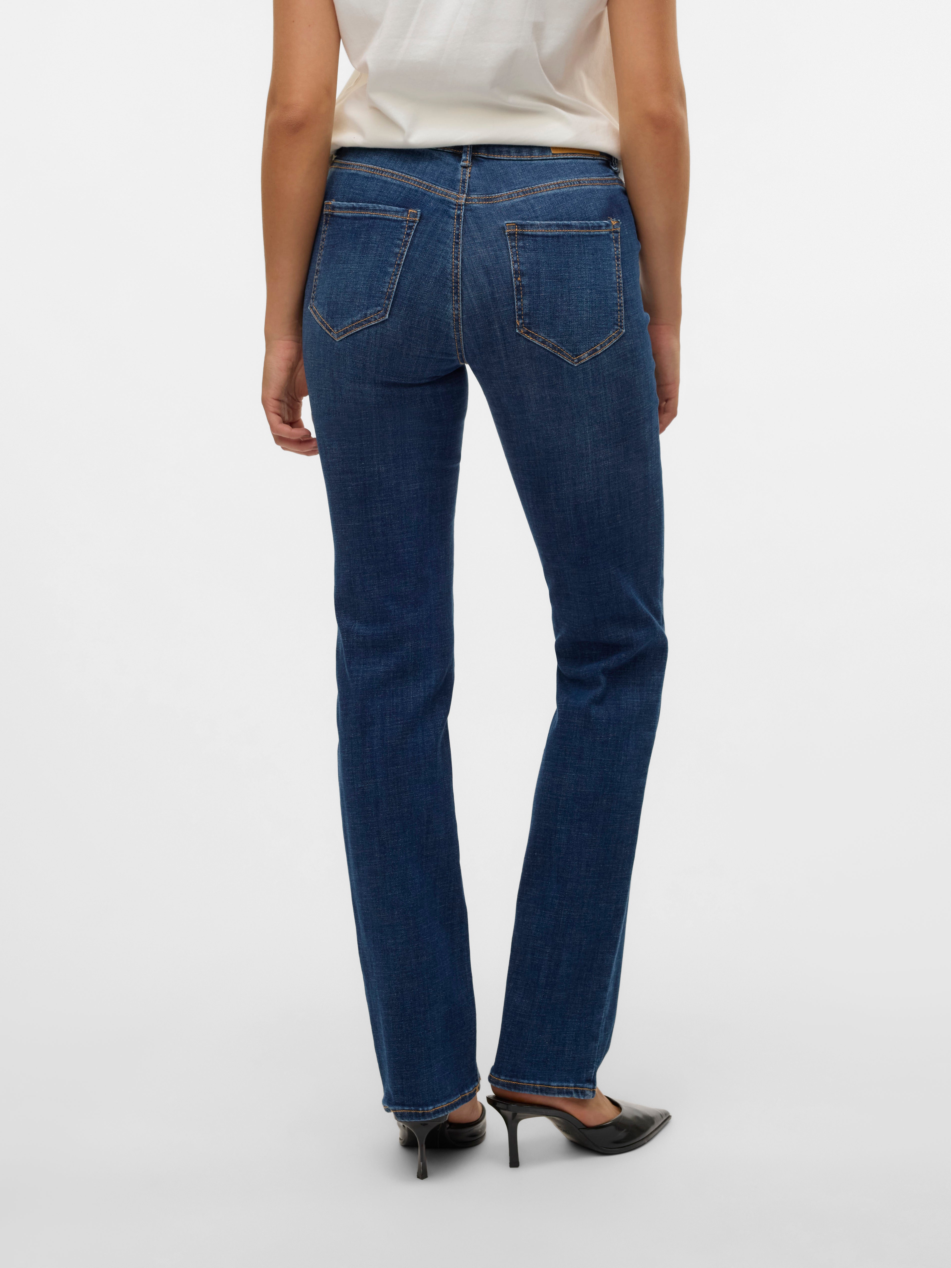 MID RISE STRAIGHT JEANS