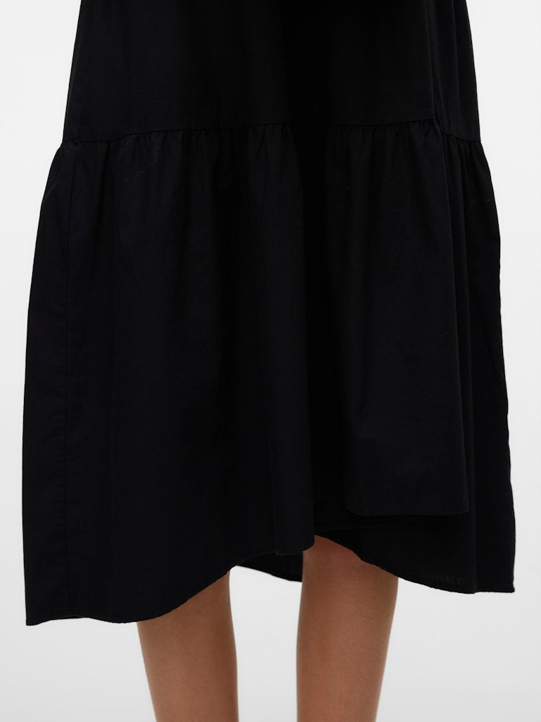 JARLOTTE 2/4 O-NECK CALF DRESS