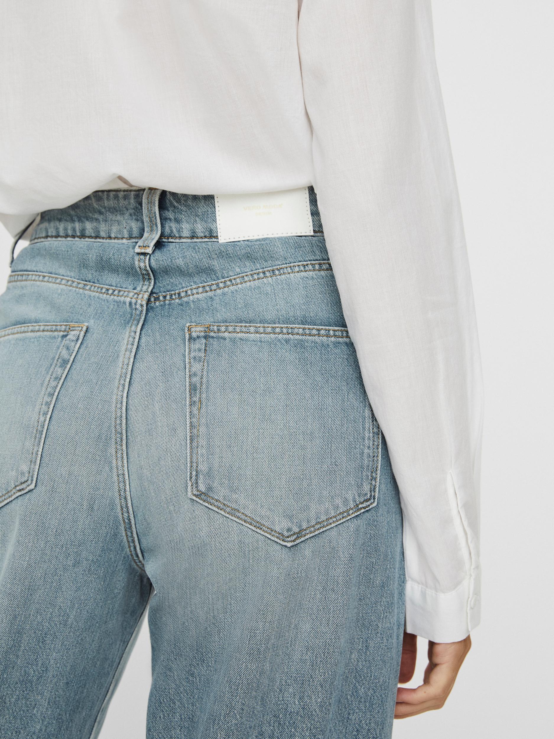 HIGH RISE LOOSE TAP BARREL JEANS