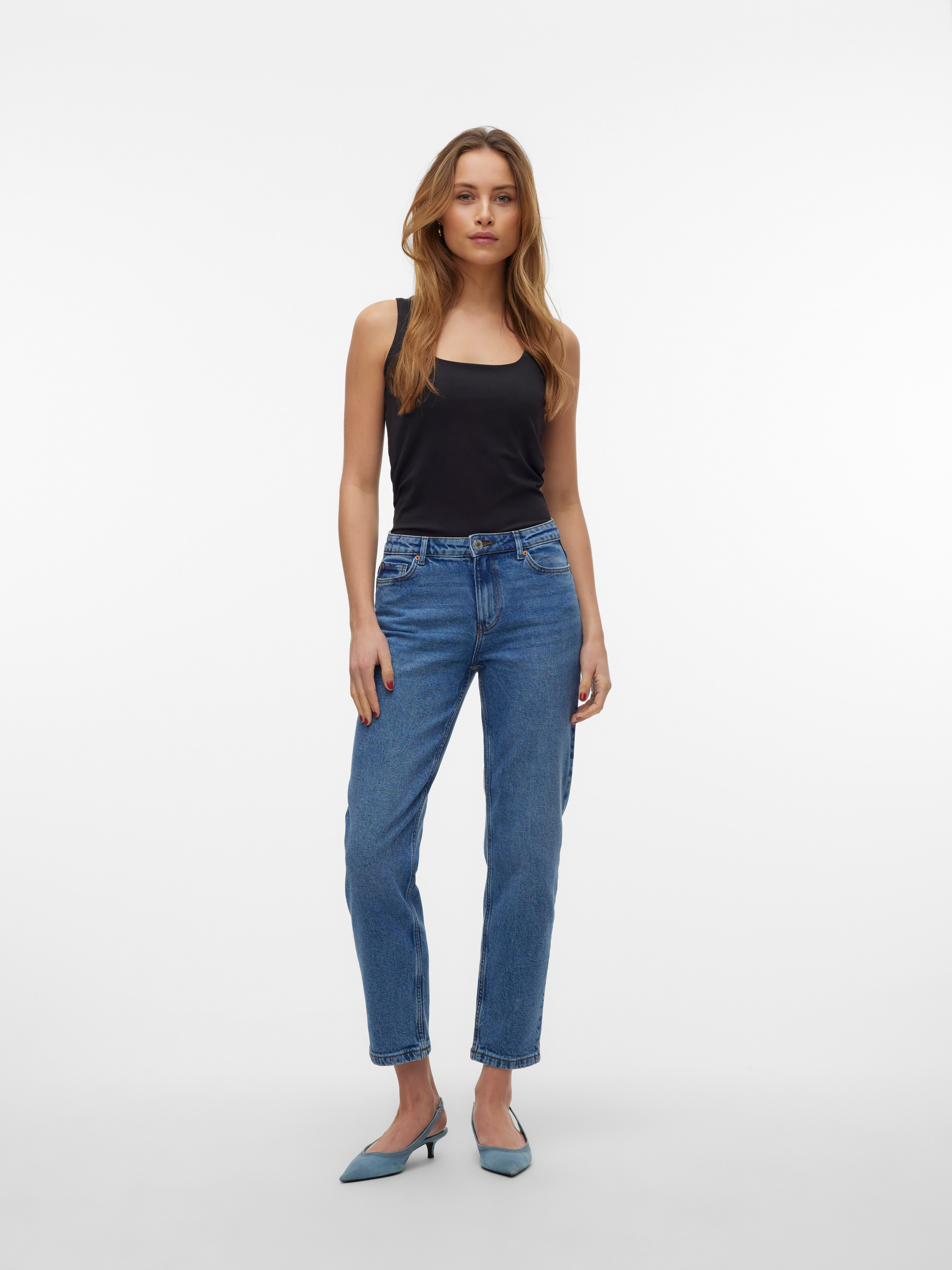 MID RISE STRAIGHT JEANS