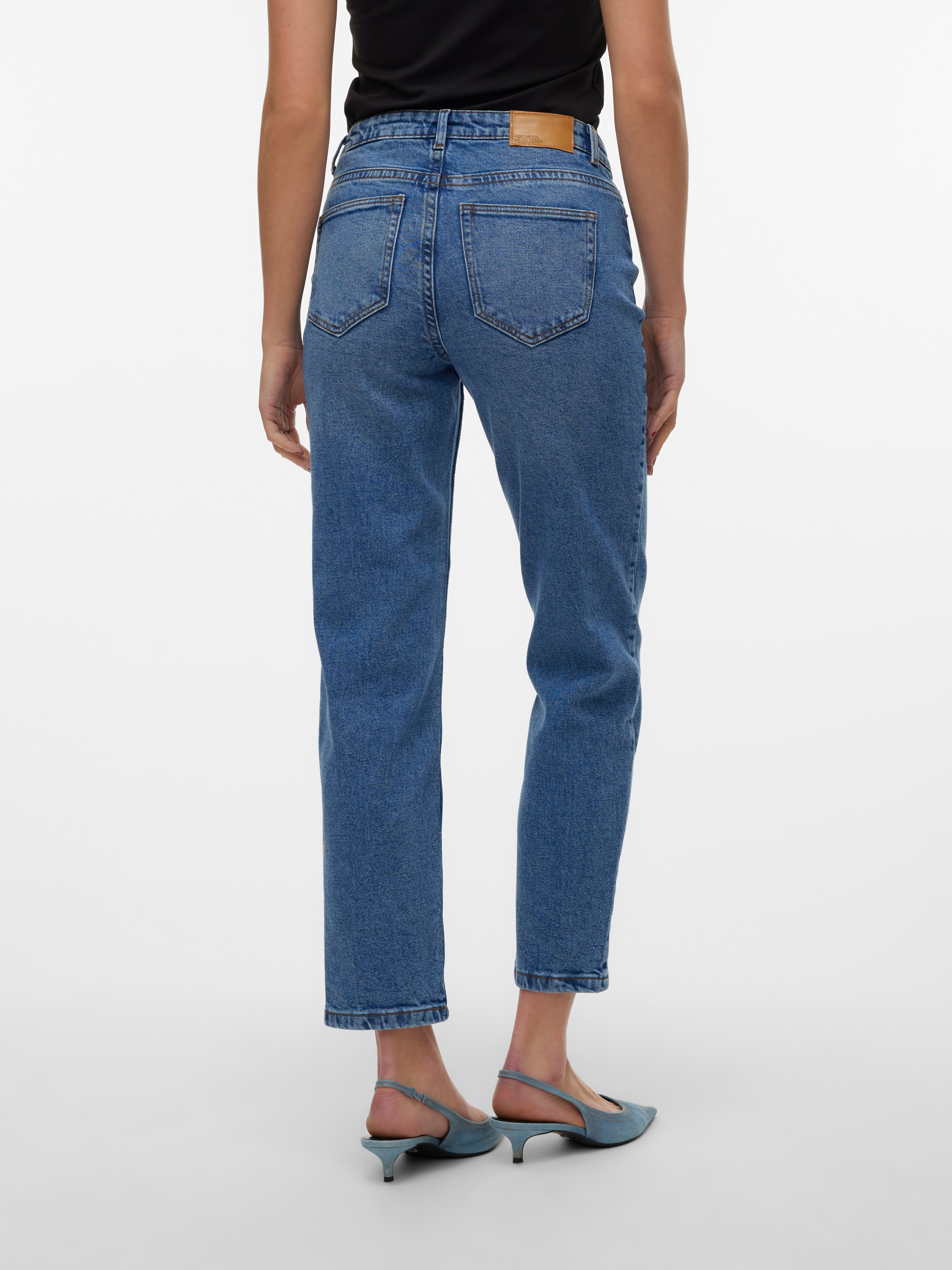 MID RISE STRAIGHT JEANS