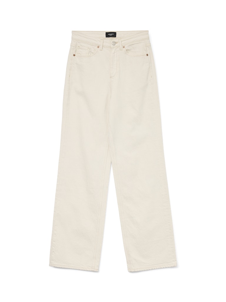 TESSA HR WIDE JEANS ECRU