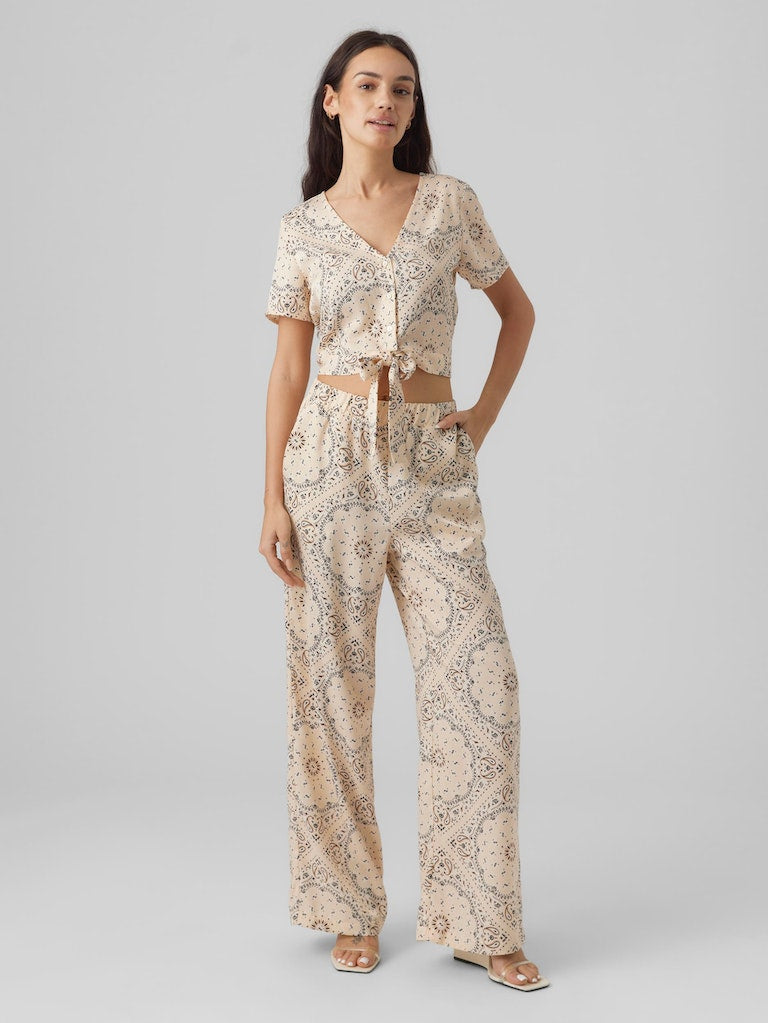 HIGH WAISTED WIDE PANTS