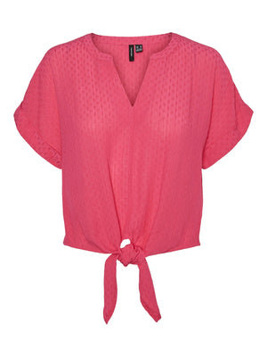 GABBI SS CROPPED TIE TOP