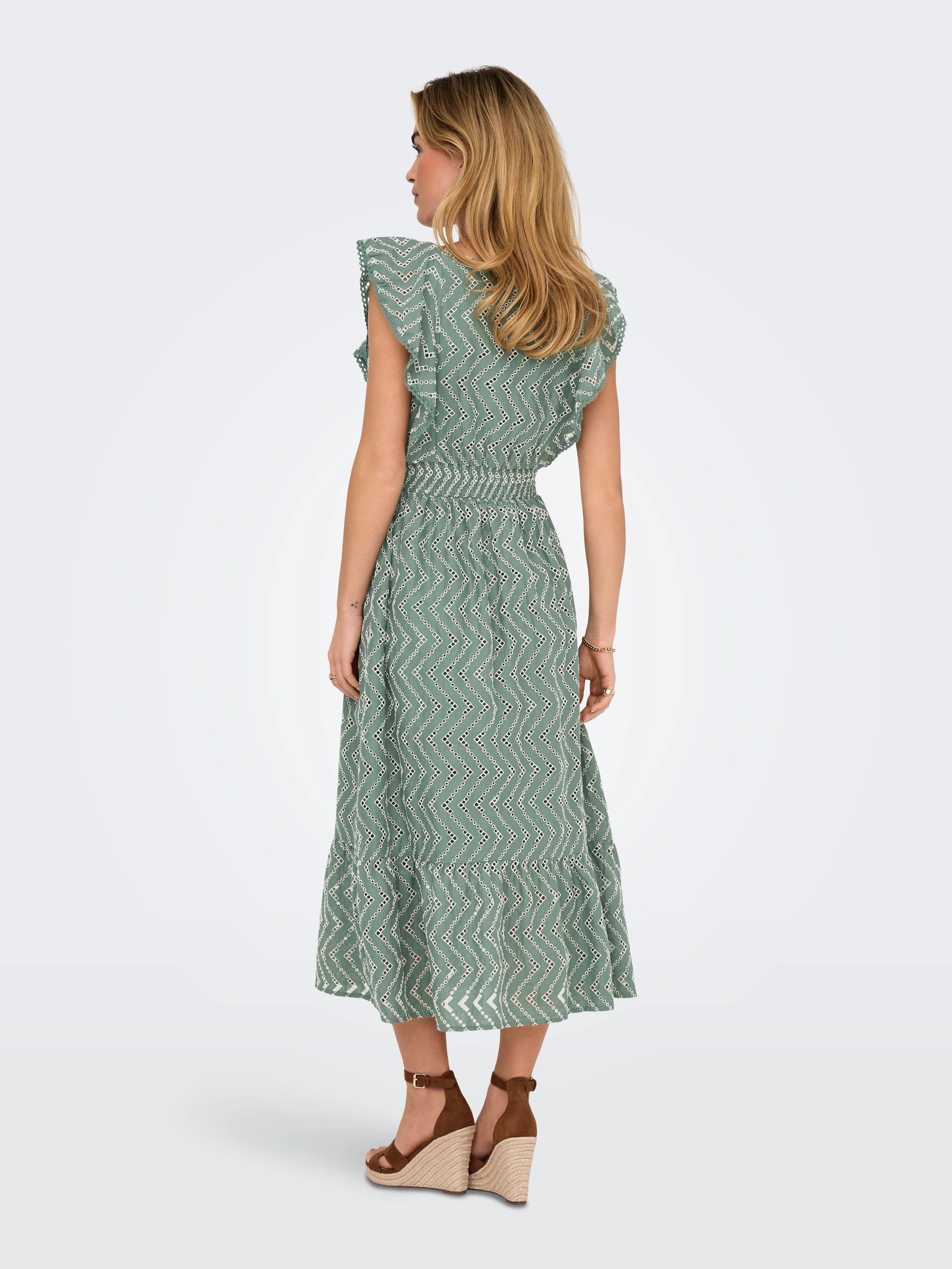 SHANNON EMB DETAIL DRESS