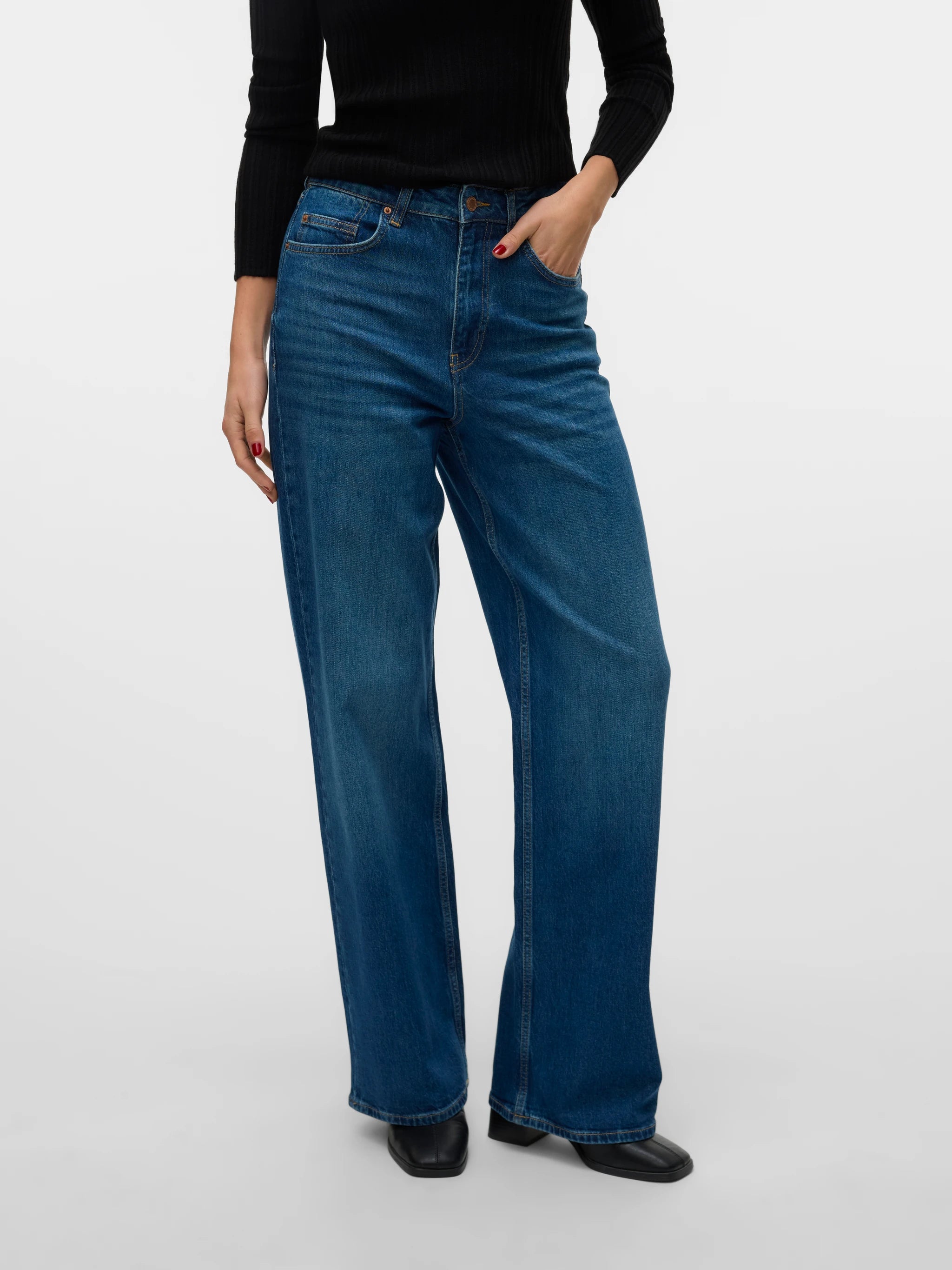 REBECCA SUPER HIGH RISE WIDE JEANS