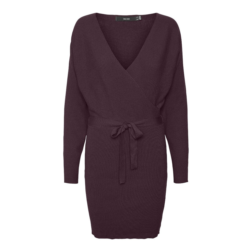 V-NECK KNIT DRESS