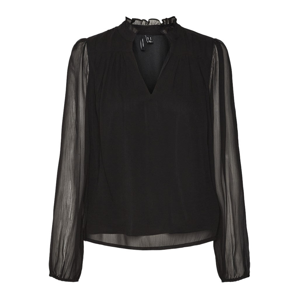 VMKAYA FALL LS V-NECK  BLOUSE WVN