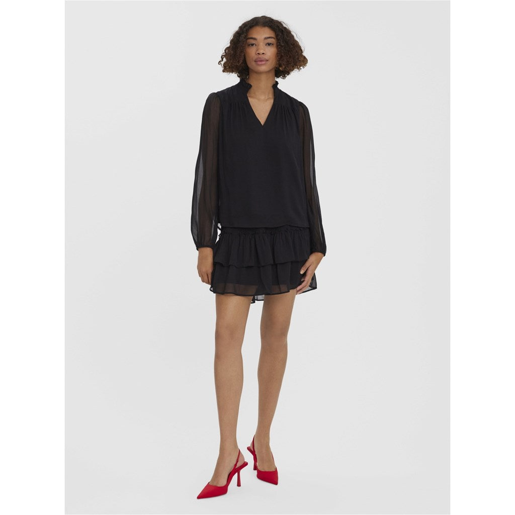 VMKAYA FALL LS V-NECK  BLOUSE WVN