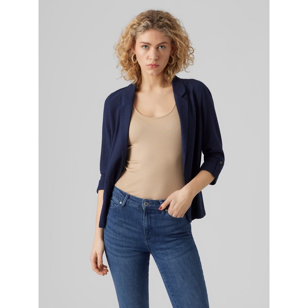 VMJESMILO 3/4 LOOSE BLAZER WVN GA NOOS