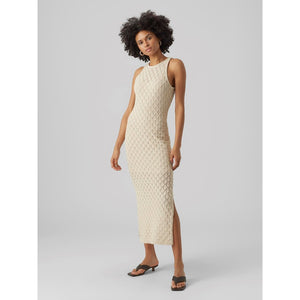 SLEEVELESS CROCHET 7/8 DRESS