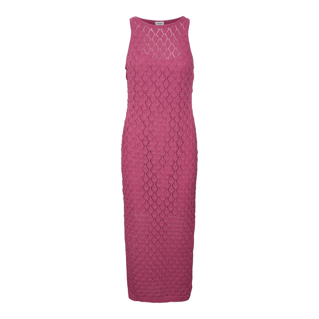 SLEEVELESS CROCHET 7/8 DRESS